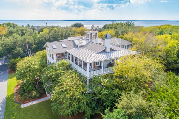 932 Middle Street - Sullivans Island - Drone photo of porch 2