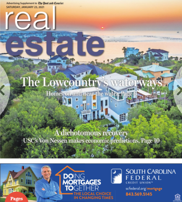 Post and Courier Real Estate Front Page