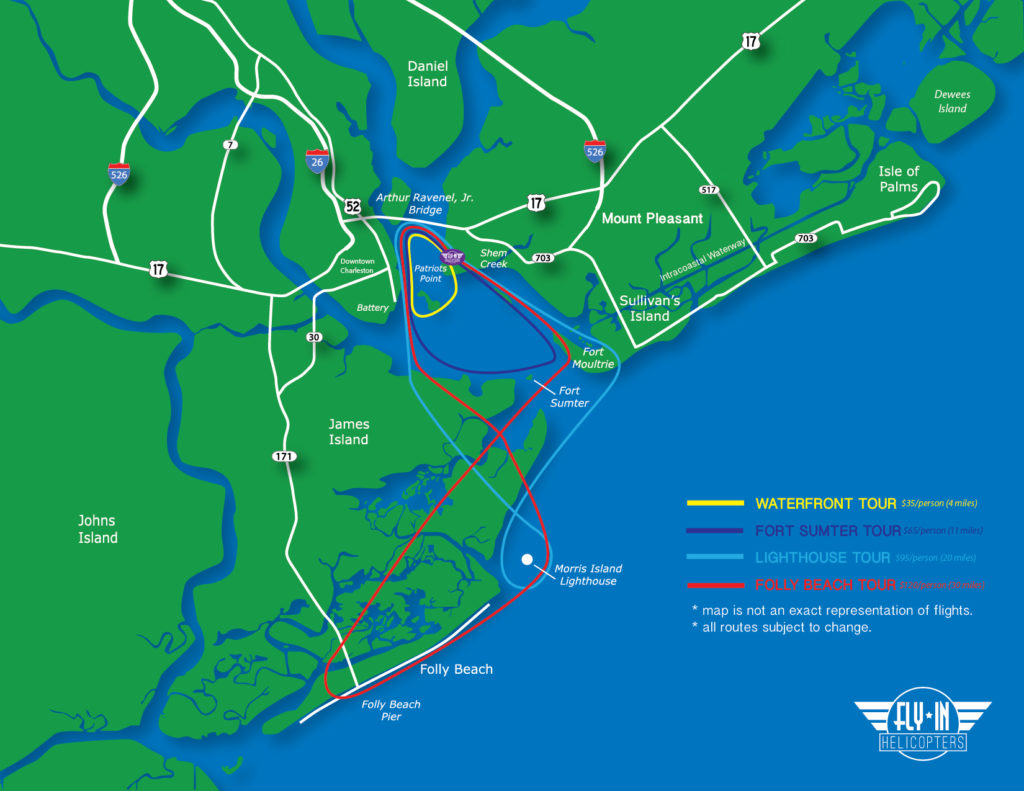 Charleston helicopter route
